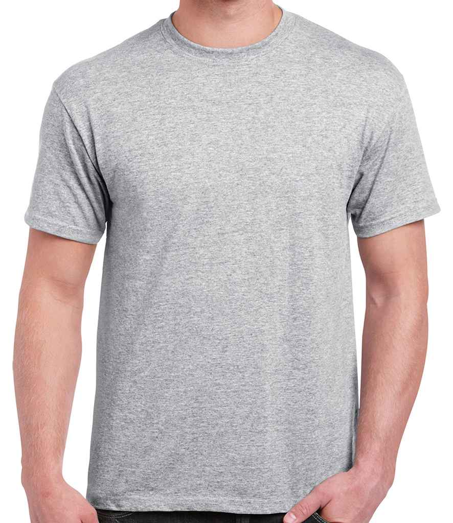 Gildan Heavy Cotton T-Shirt - (3rd Colours) in Sport Grey by Gildan — Custom branded clothing by Print Press, featuring premium embroidery produced in our specialist print lab in the UK.