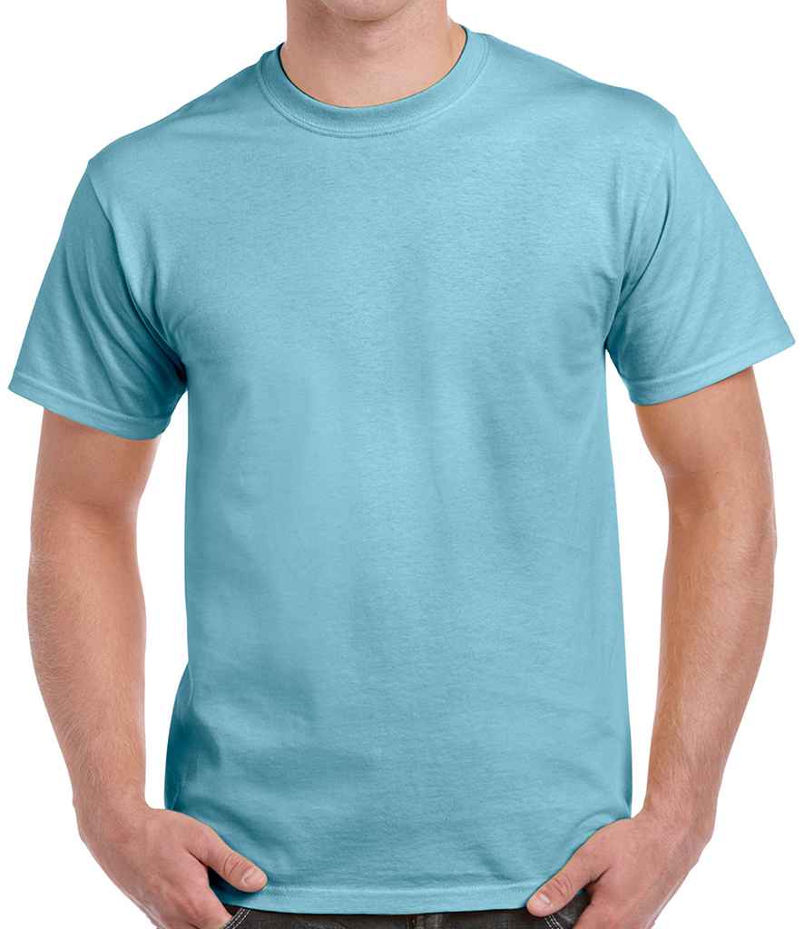 Gildan Heavy Cotton T-Shirt - (3rd Colours) in Sky Blue by Gildan — Custom branded clothing by Print Press, featuring premium embroidery produced in our specialist print lab in the UK.