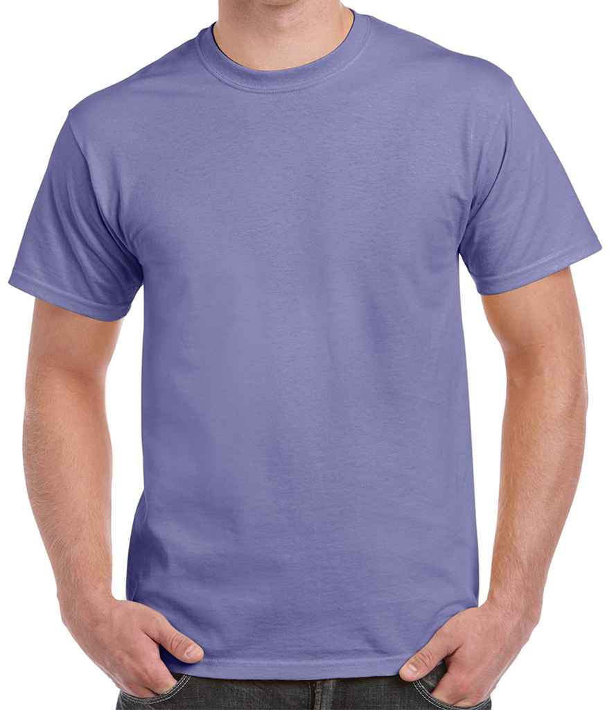 Gildan Heavy Cotton T-Shirt - (3rd Colours) in Violet by Gildan — Custom branded clothing by Print Press, featuring premium embroidery produced in our specialist print lab in the UK.