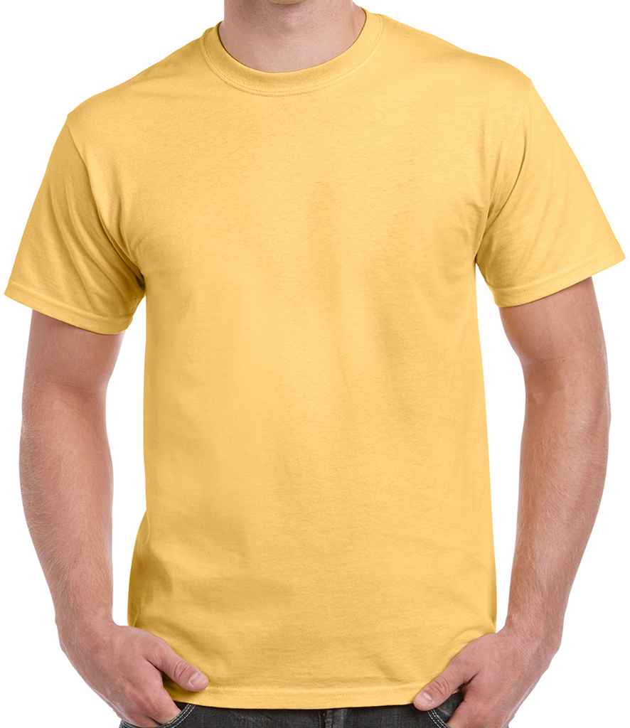 Gildan Heavy Cotton T-Shirt in Yellow Haze by Gildan — Custom branded clothing by Print Press, featuring premium embroidery produced in our specialist print lab in the UK.