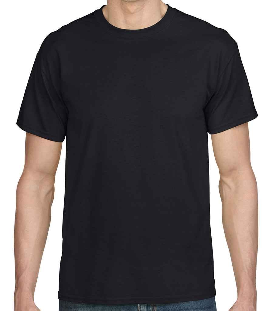 Gildan DryBlend T-Shirt in Black by Gildan — Custom branded clothing by Print Press, featuring premium embroidery produced in our specialist print lab in the UK.