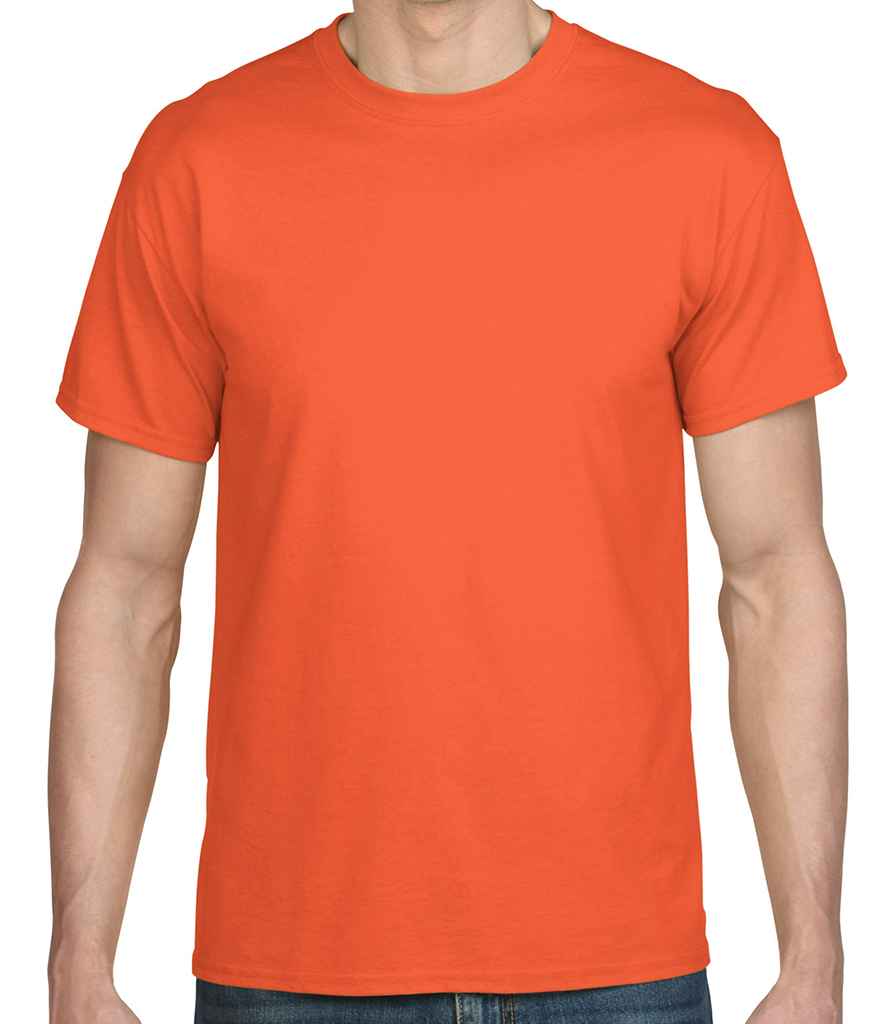 Gildan DryBlend T-Shirt in Orange by Gildan — Custom branded clothing by Print Press, featuring premium embroidery produced in our specialist print lab in the UK.