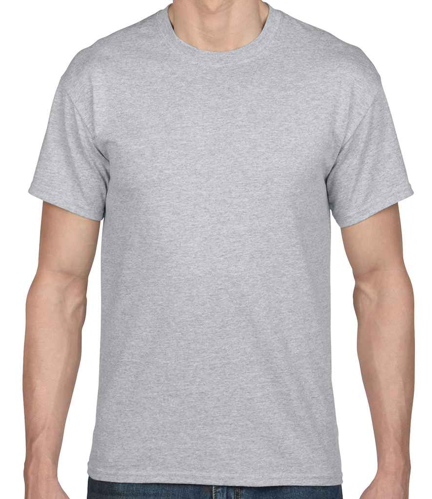 Gildan DryBlend T-Shirt in Sport Grey by Gildan — Custom branded clothing by Print Press, featuring premium embroidery produced in our specialist print lab in the UK.