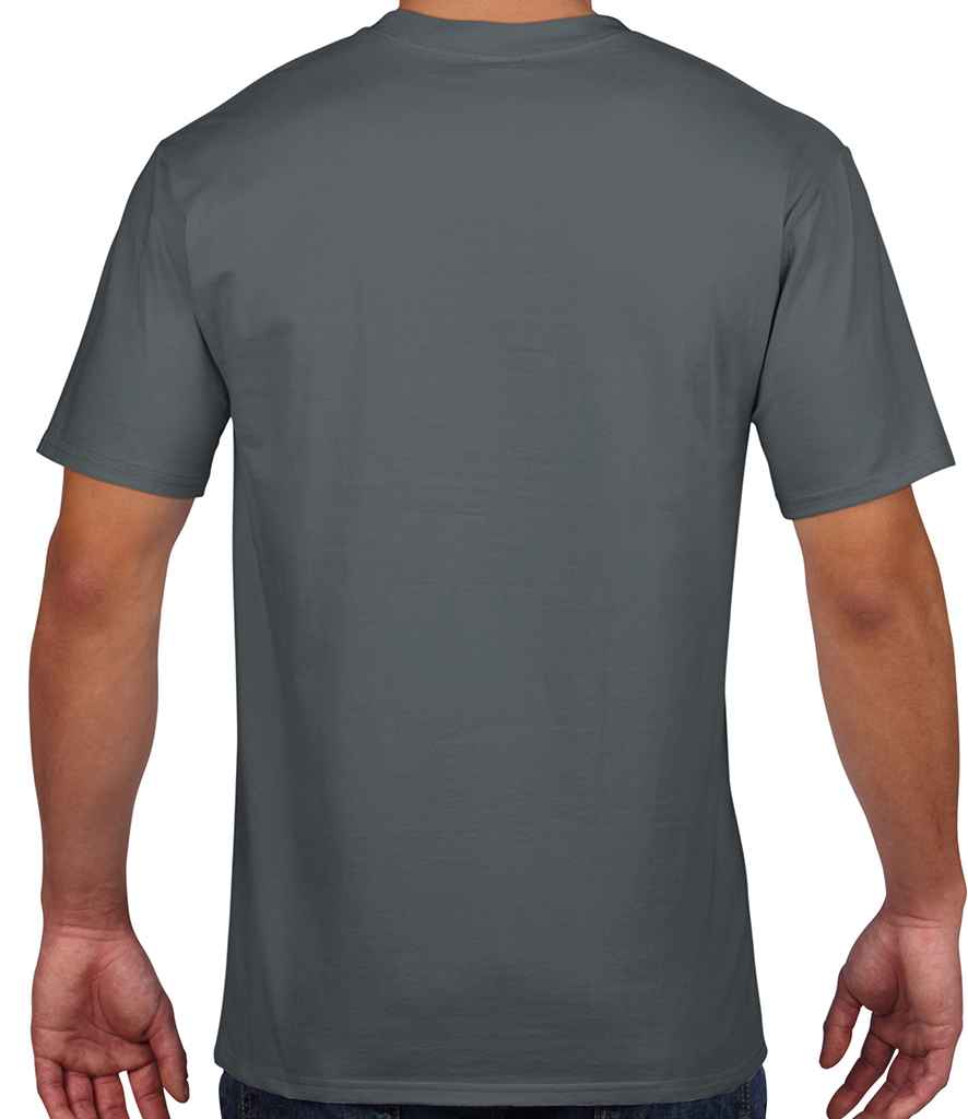 Gildan Premium Cotton T-Shirt in by Gildan — Custom branded clothing by Print Press, featuring premium embroidery produced in our specialist print lab in the UK.