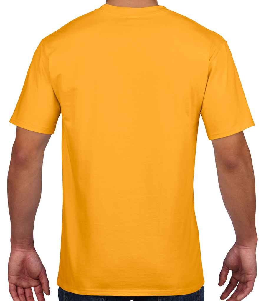 Gildan Premium Cotton T-Shirt in by Gildan — Custom branded clothing by Print Press, featuring premium embroidery produced in our specialist print lab in the UK.