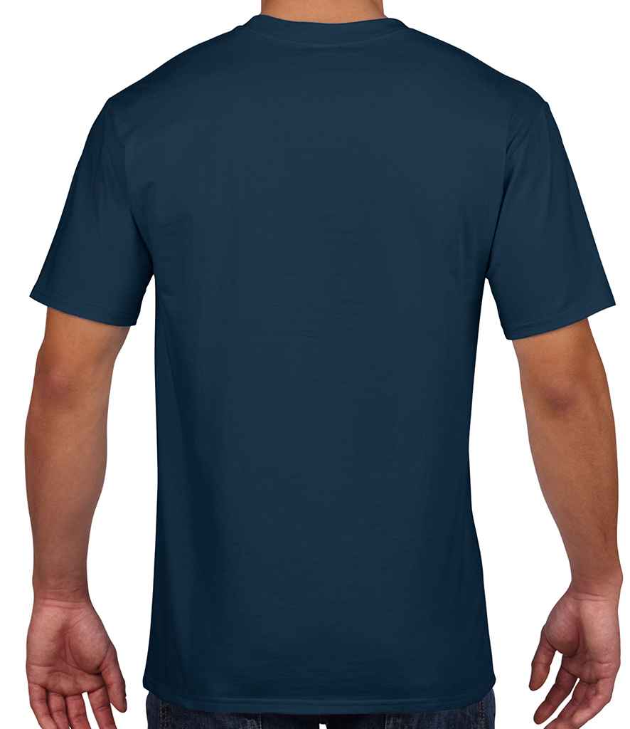Gildan Premium Cotton T-Shirt in by Gildan — Custom branded clothing by Print Press, featuring premium embroidery produced in our specialist print lab in the UK.