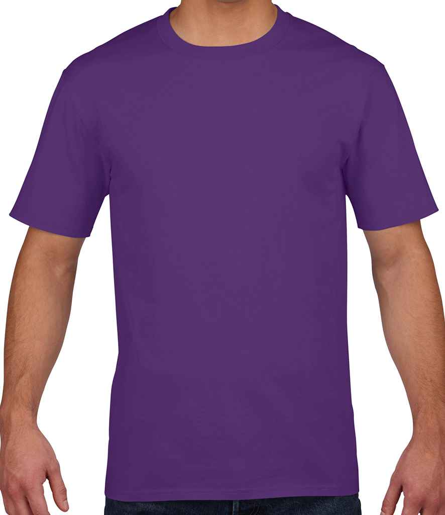 Gildan Premium Cotton T-Shirt in by Gildan — Custom branded clothing by Print Press, featuring premium embroidery produced in our specialist print lab in the UK.