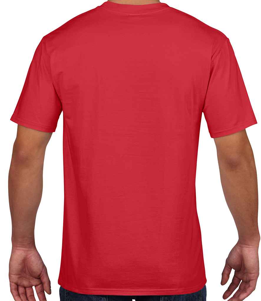 Gildan Premium Cotton T-Shirt in by Gildan — Custom branded clothing by Print Press, featuring premium embroidery produced in our specialist print lab in the UK.