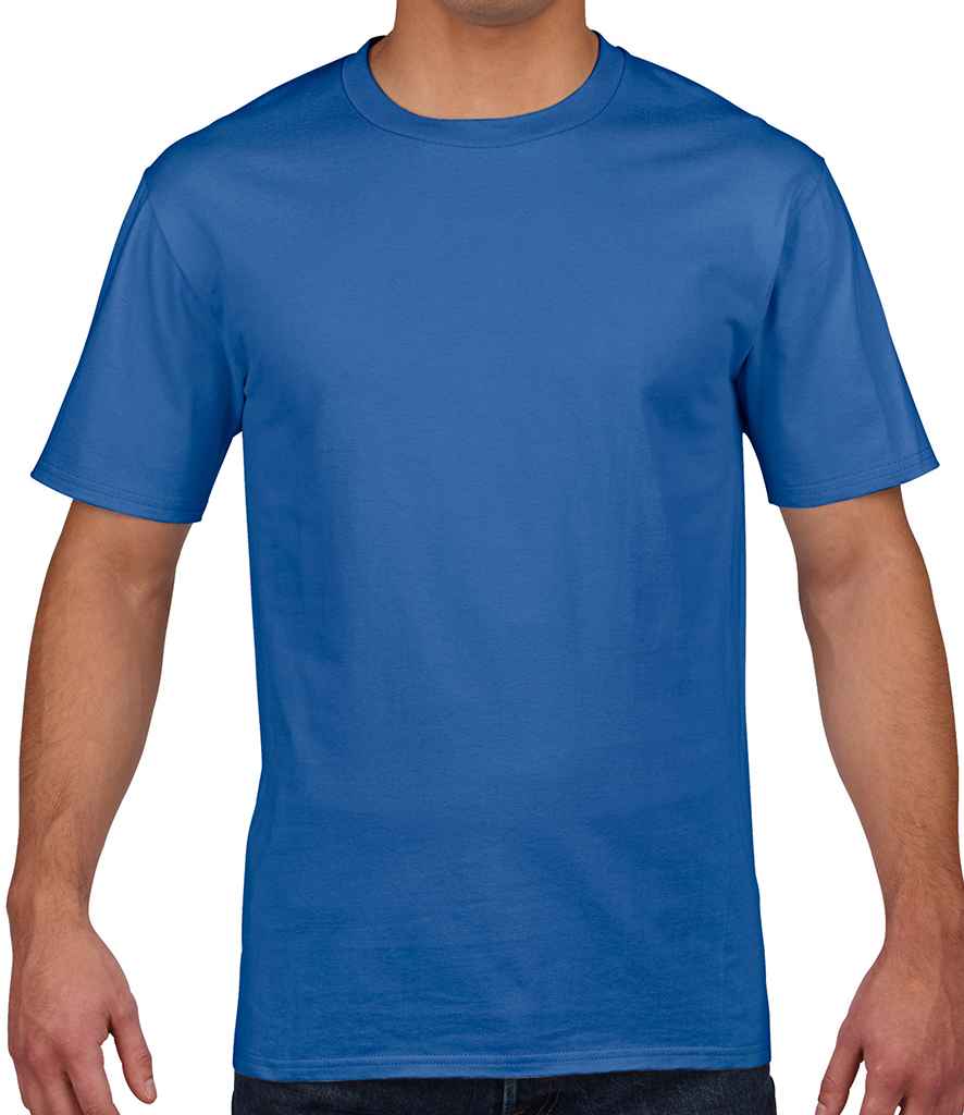 Gildan Premium Cotton T-Shirt in Royal Blue by Gildan — Custom branded clothing by Print Press, featuring premium embroidery produced in our specialist print lab in the UK.