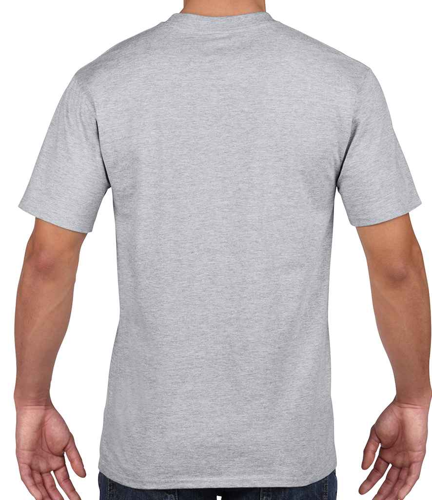 Gildan Premium Cotton T-Shirt in by Gildan — Custom branded clothing by Print Press, featuring premium embroidery produced in our specialist print lab in the UK.