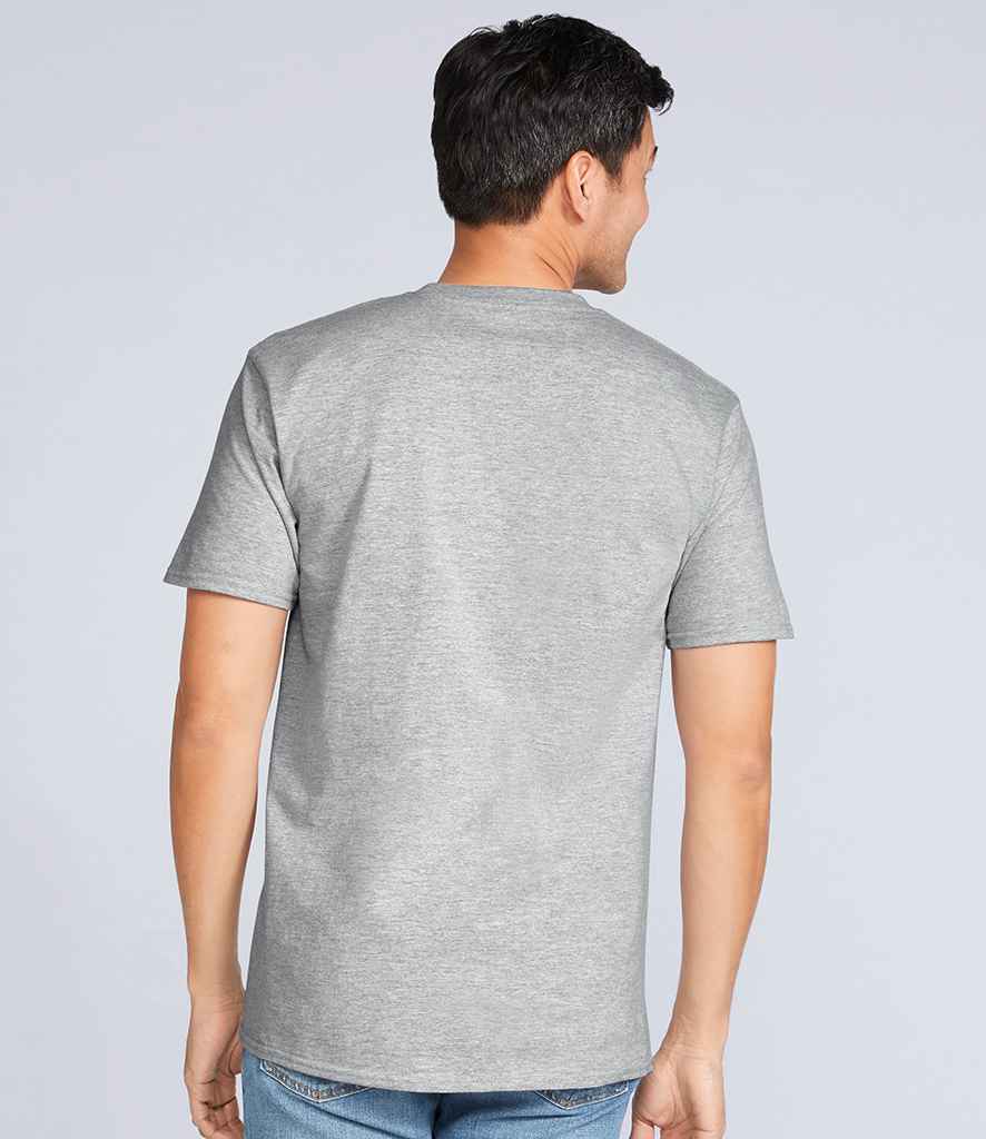 Gildan Premium Cotton T-Shirt in by Gildan — Custom branded clothing by Print Press, featuring premium embroidery produced in our specialist print lab in the UK.