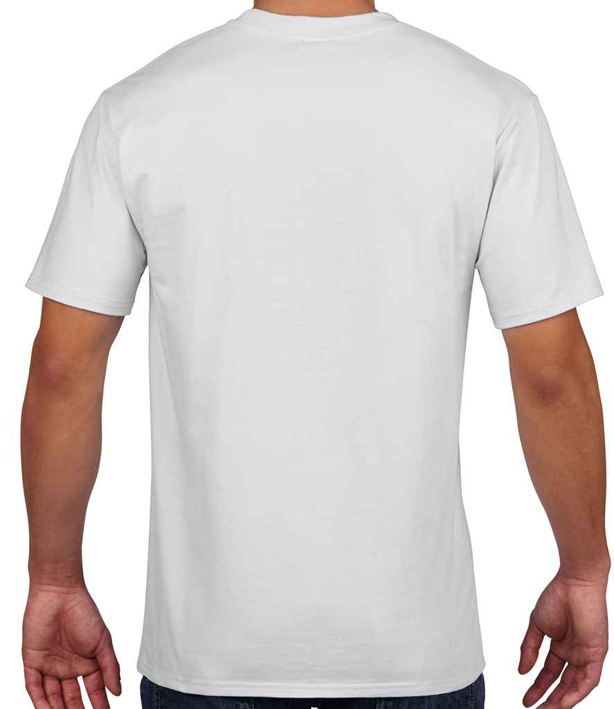 Gildan Premium Cotton T-Shirt in by Gildan — Custom branded clothing by Print Press, featuring premium embroidery produced in our specialist print lab in the UK.