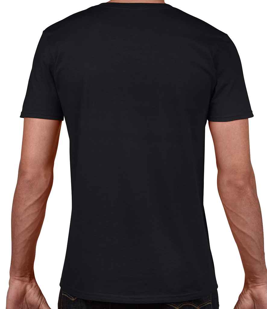 Gildan SoftStyle V Neck T-Shirt in by Gildan — Custom branded clothing by Print Press, featuring premium embroidery produced in our specialist print lab in the UK.