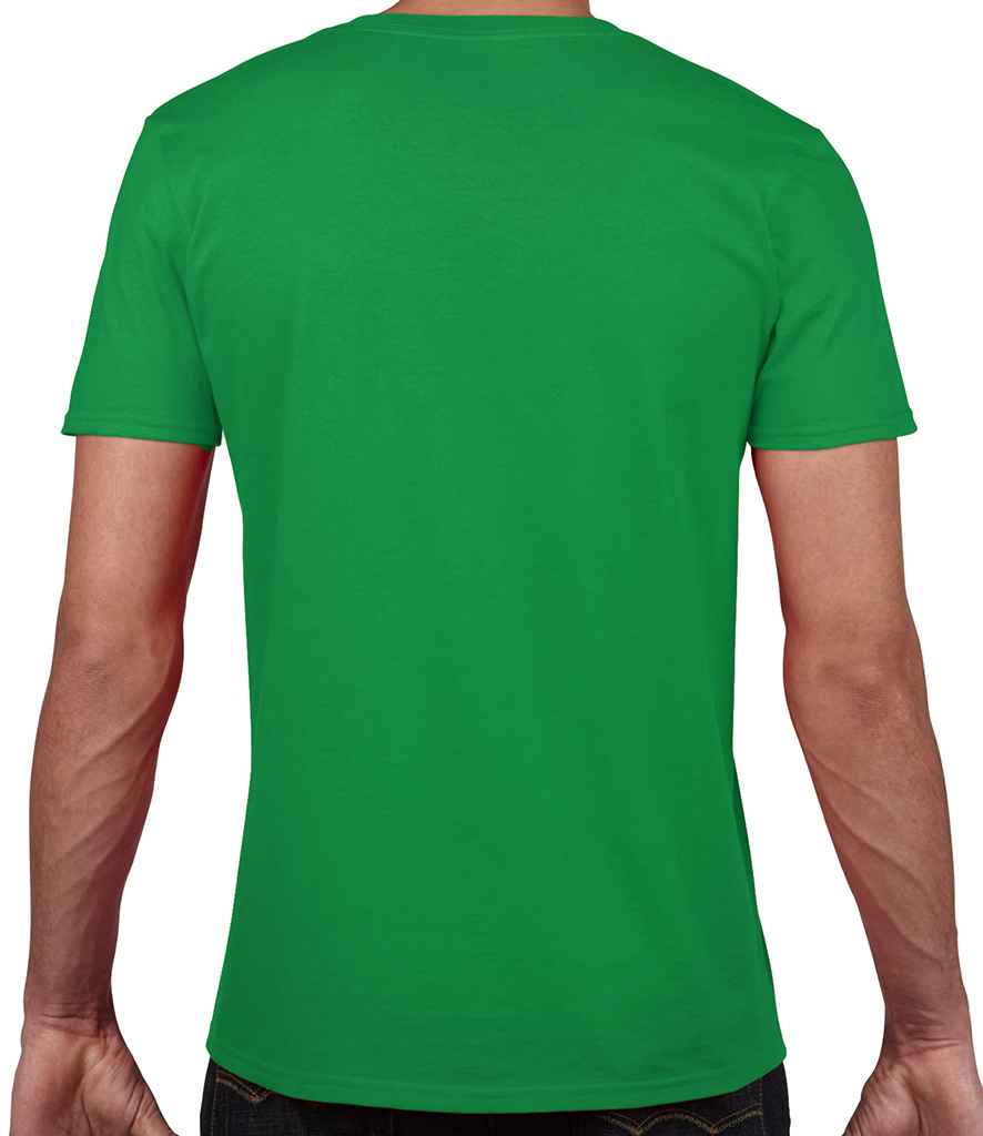Gildan SoftStyle V Neck T-Shirt in by Gildan — Custom branded clothing by Print Press, featuring premium embroidery produced in our specialist print lab in the UK.