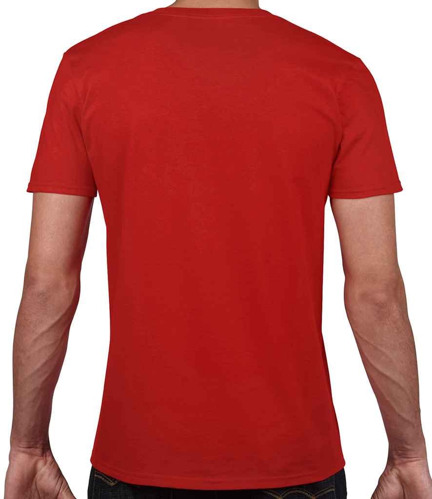 Gildan SoftStyle V Neck T-Shirt in by Gildan — Custom branded clothing by Print Press, featuring premium embroidery produced in our specialist print lab in the UK.