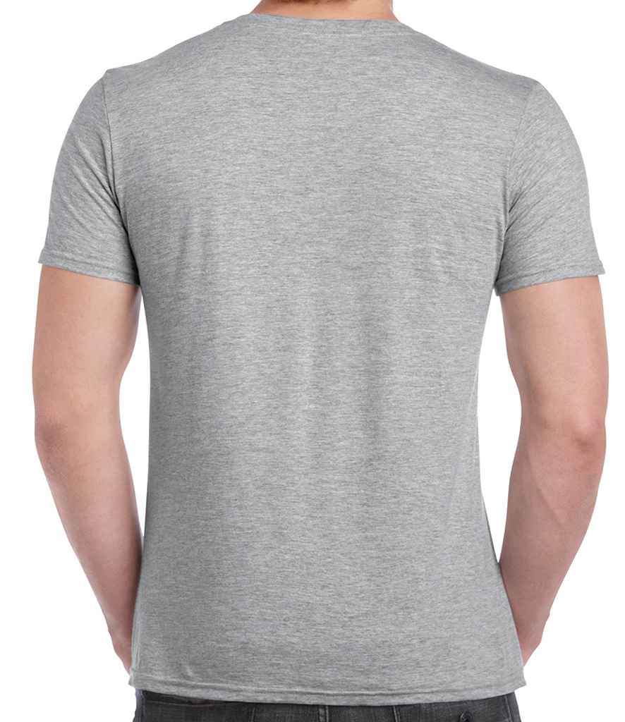 Gildan SoftStyle V Neck T-Shirt in by Gildan — Custom branded clothing by Print Press, featuring premium embroidery produced in our specialist print lab in the UK.