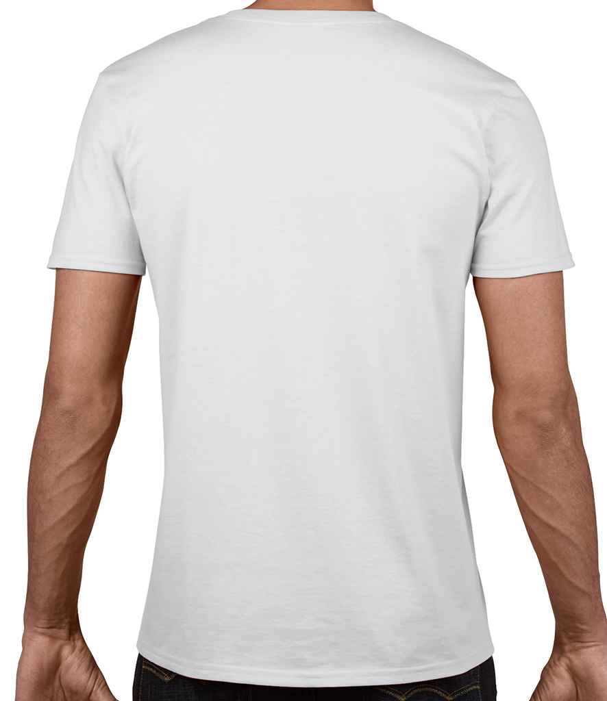 Gildan SoftStyle V Neck T-Shirt in by Gildan — Custom branded clothing by Print Press, featuring premium embroidery produced in our specialist print lab in the UK.