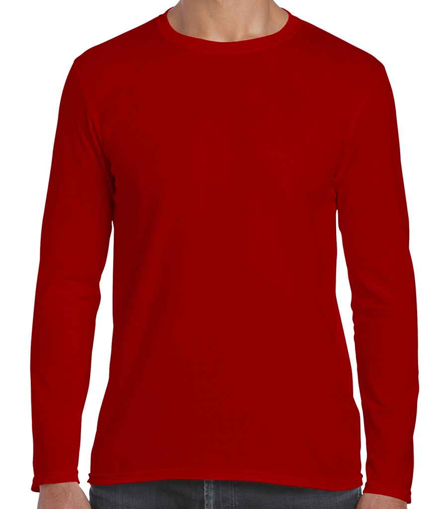 Gildan SoftStyle Long Sleeve T-Shirt in by Gildan — Custom branded clothing by Print Press, featuring premium embroidery produced in our specialist print lab in the UK.
