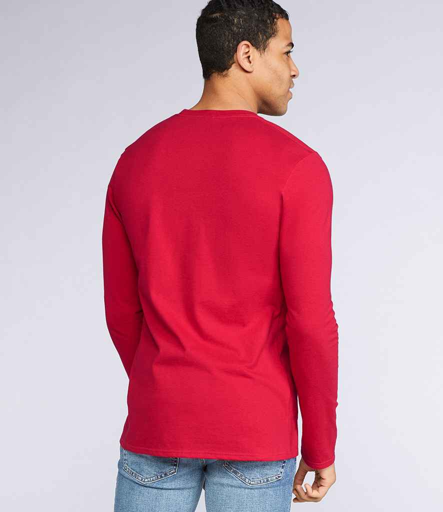 Gildan SoftStyle Long Sleeve T-Shirt in by Gildan — Custom branded clothing by Print Press, featuring premium embroidery produced in our specialist print lab in the UK.