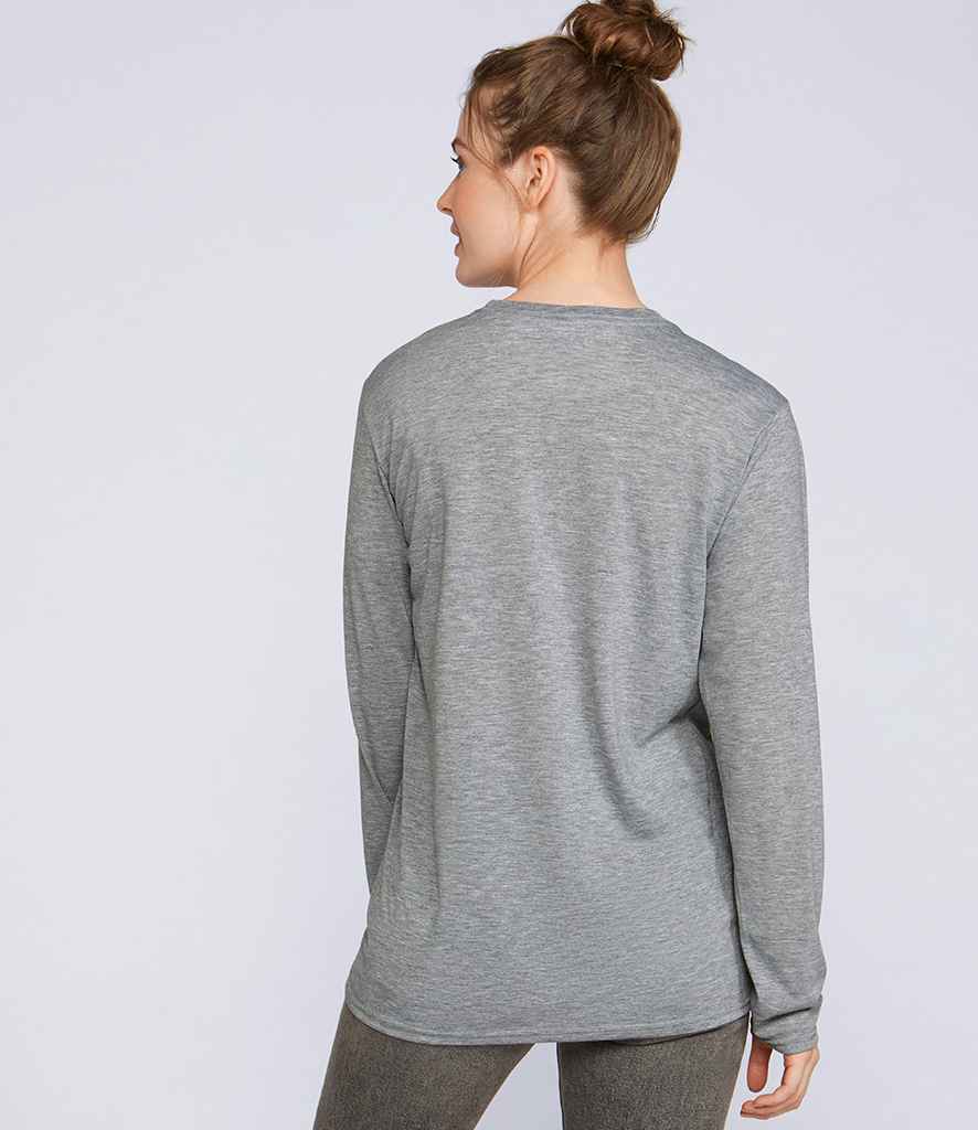 Gildan SoftStyle Long Sleeve T-Shirt in by Gildan — Custom branded clothing by Print Press, featuring premium embroidery produced in our specialist print lab in the UK.