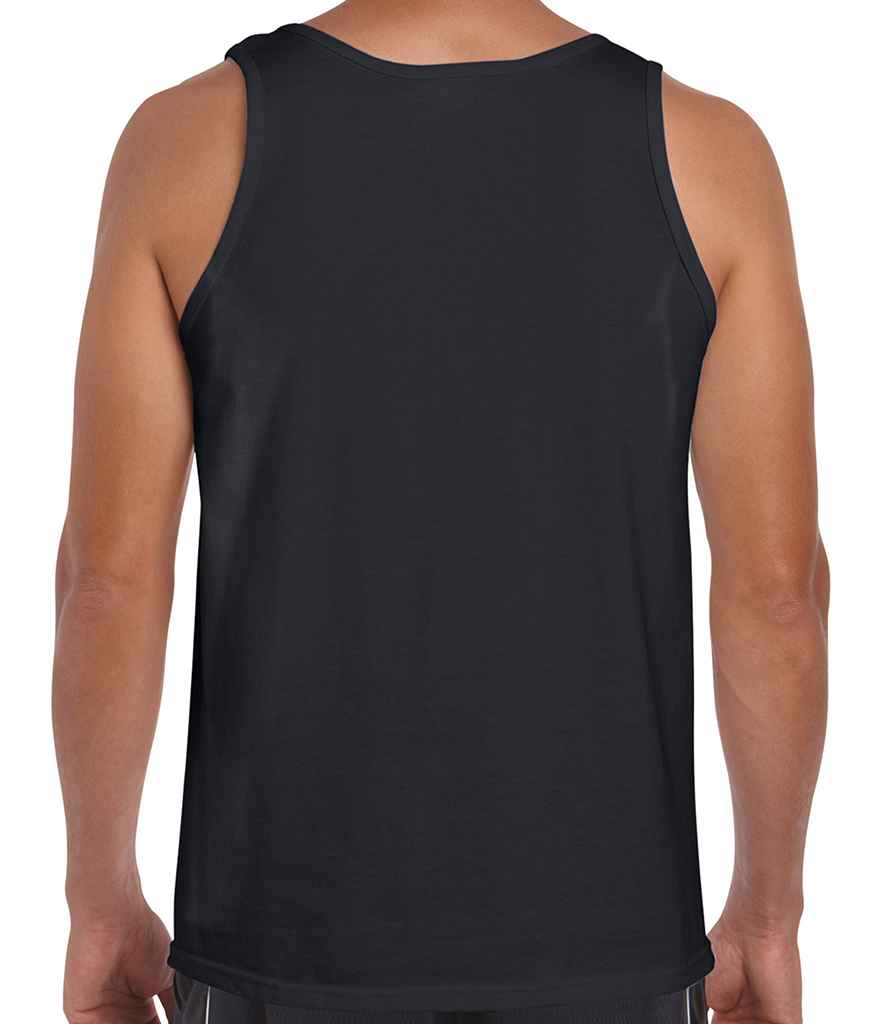 Gildan SoftStyle Tank Top in by Gildan — Custom branded clothing by Print Press, featuring premium embroidery produced in our specialist print lab in the UK.