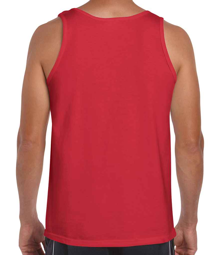 Gildan SoftStyle Tank Top in by Gildan — Custom branded clothing by Print Press, featuring premium embroidery produced in our specialist print lab in the UK.
