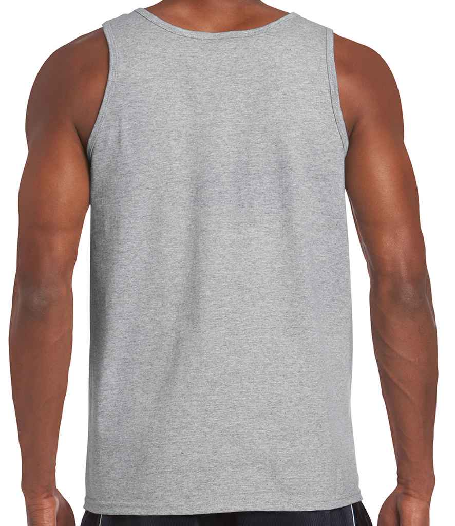 Gildan SoftStyle Tank Top in by Gildan — Custom branded clothing by Print Press, featuring premium embroidery produced in our specialist print lab in the UK.