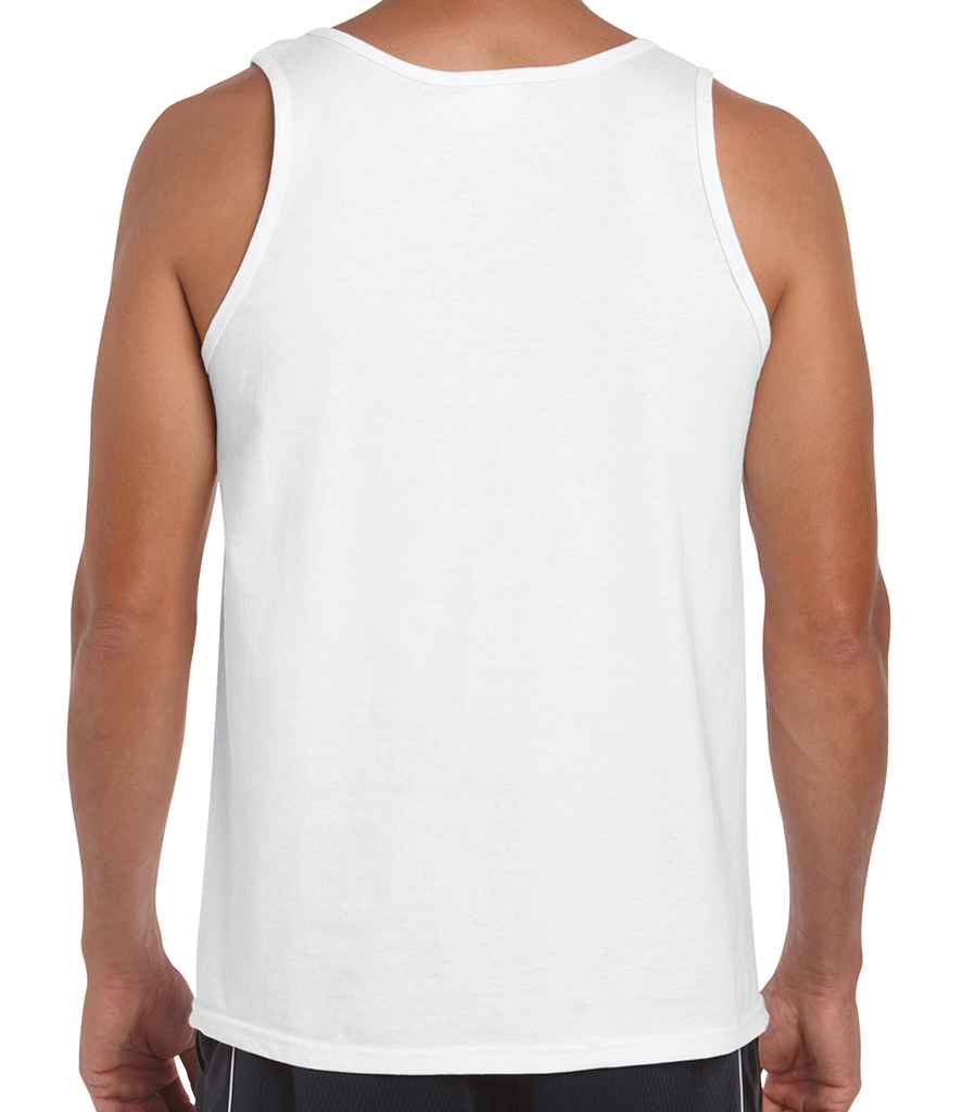 Gildan SoftStyle Tank Top in by Gildan — Custom branded clothing by Print Press, featuring premium embroidery produced in our specialist print lab in the UK.