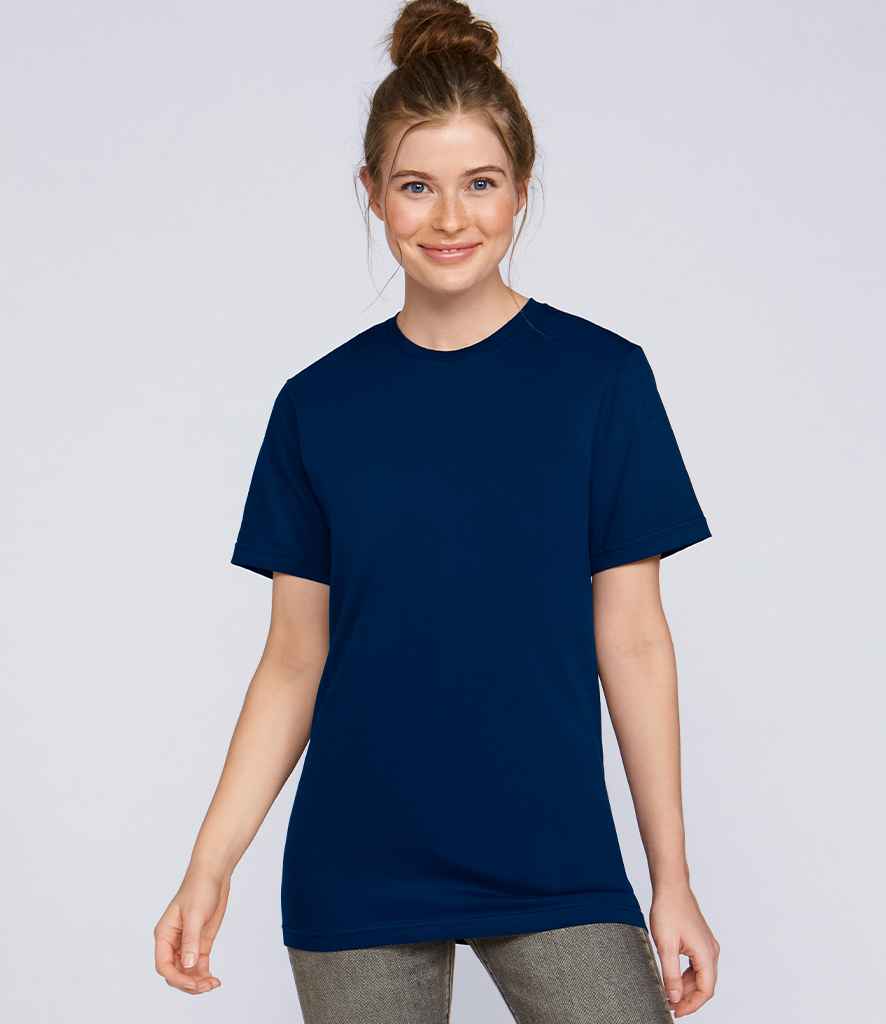 Gildan SoftStyle EZ Print T-Shirt in Navy by Gildan — Custom branded clothing by Print Press, featuring premium embroidery produced in our specialist print lab in the UK.