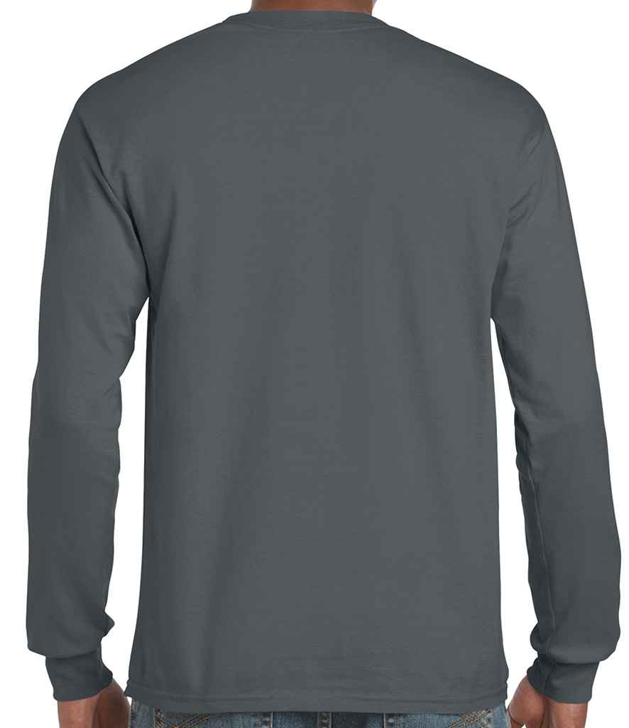 Gildan Ultra Cotton Long Sleeve T-Shirt in by Gildan — Custom branded clothing by Print Press, featuring premium embroidery produced in our specialist print lab in the UK.
