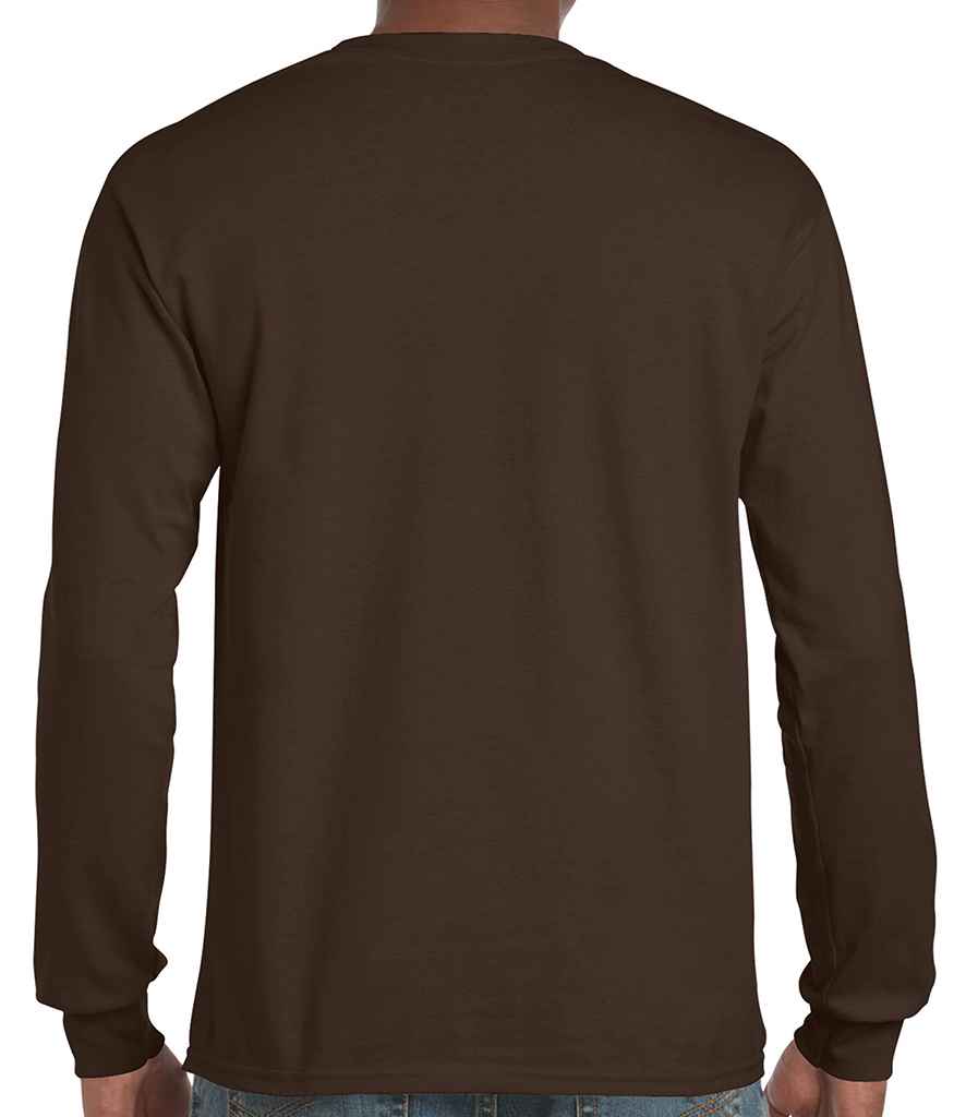 Gildan Ultra Cotton Long Sleeve T-Shirt in by Gildan — Custom branded clothing by Print Press, featuring premium embroidery produced in our specialist print lab in the UK.