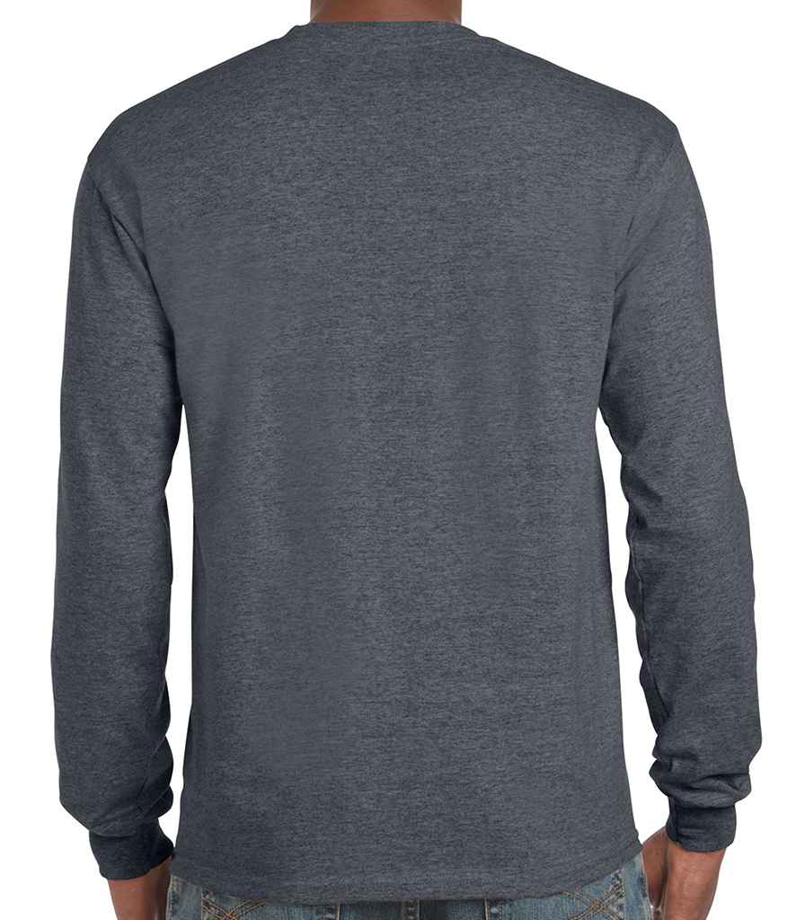 Gildan Ultra Cotton Long Sleeve T-Shirt in by Gildan — Custom branded clothing by Print Press, featuring premium embroidery produced in our specialist print lab in the UK.
