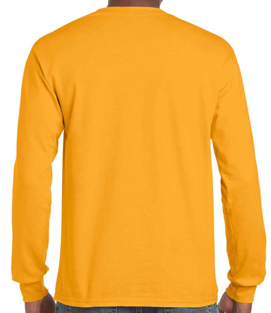 Gildan Ultra Cotton Long Sleeve T-Shirt in by Gildan — Custom branded clothing by Print Press, featuring premium embroidery produced in our specialist print lab in the UK.