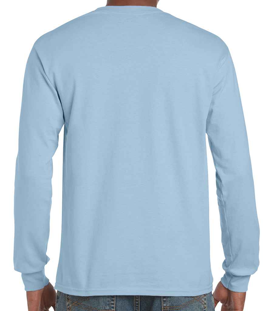 Gildan Ultra Cotton Long Sleeve T-Shirt in by Gildan — Custom branded clothing by Print Press, featuring premium embroidery produced in our specialist print lab in the UK.
