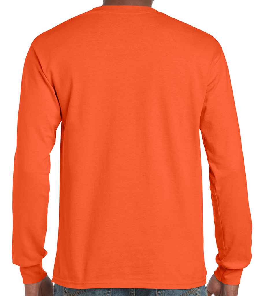 Gildan Ultra Cotton Long Sleeve T-Shirt in by Gildan — Custom branded clothing by Print Press, featuring premium embroidery produced in our specialist print lab in the UK.