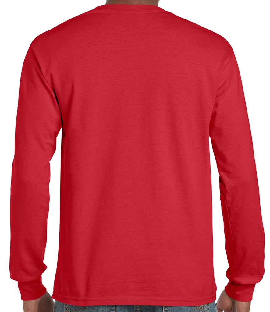 Gildan Ultra Cotton Long Sleeve T-Shirt in by Gildan — Custom branded clothing by Print Press, featuring premium embroidery produced in our specialist print lab in the UK.