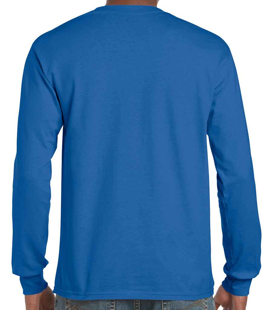 Gildan Ultra Cotton Long Sleeve T-Shirt in by Gildan — Custom branded clothing by Print Press, featuring premium embroidery produced in our specialist print lab in the UK.