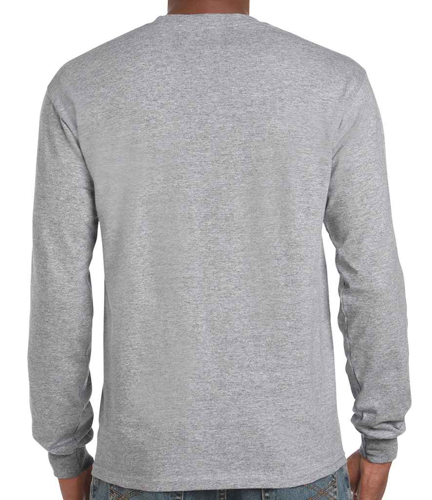 Gildan Ultra Cotton Long Sleeve T-Shirt in by Gildan — Custom branded clothing by Print Press, featuring premium embroidery produced in our specialist print lab in the UK.