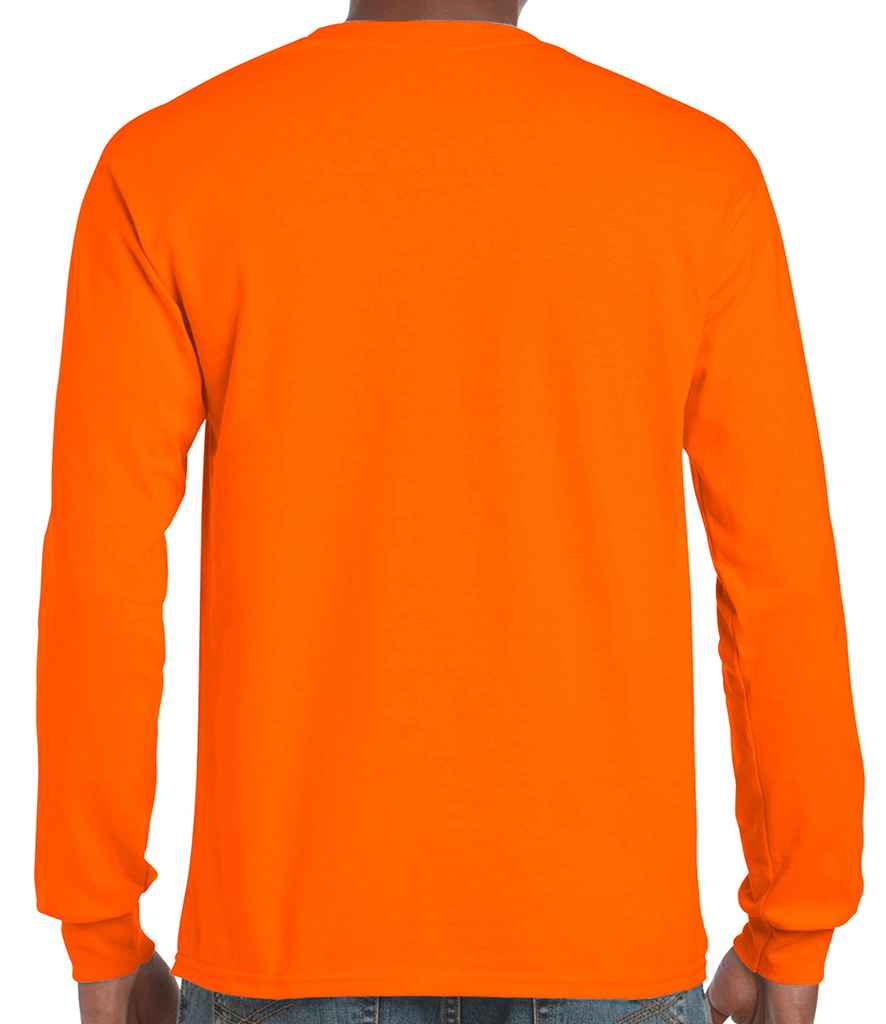 Gildan Ultra Cotton Long Sleeve T-Shirt in by Gildan — Custom branded clothing by Print Press, featuring premium embroidery produced in our specialist print lab in the UK.