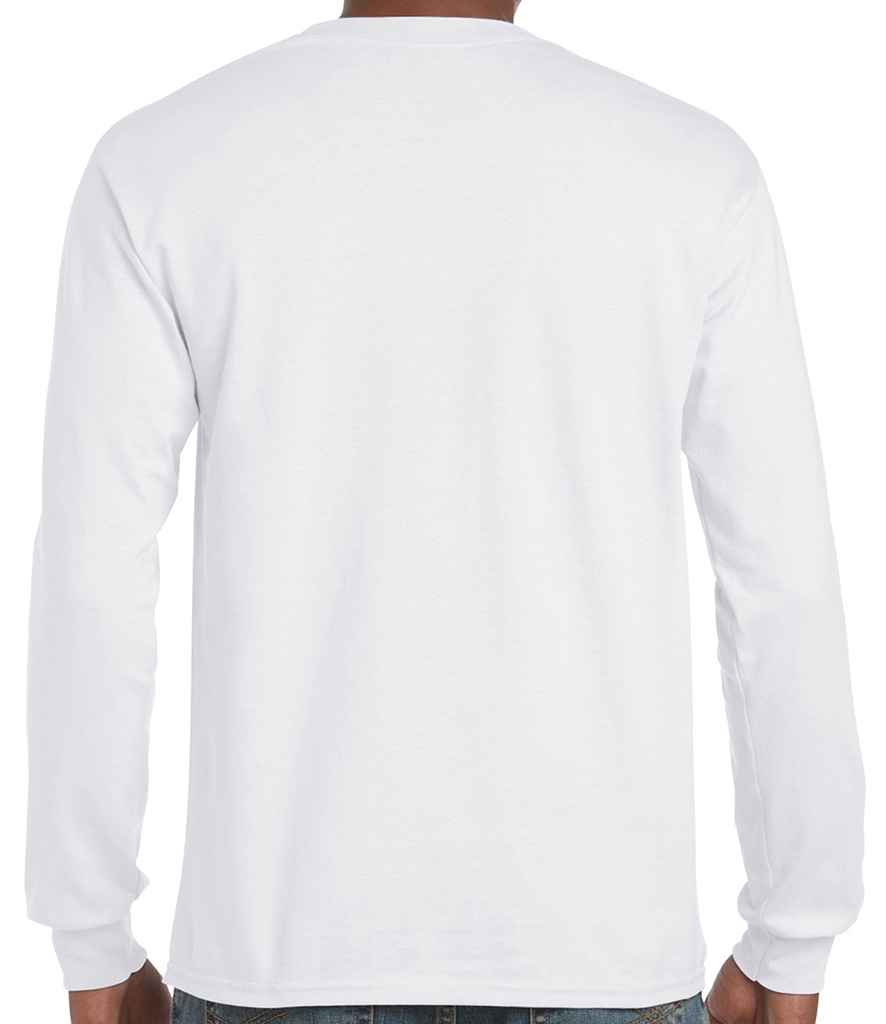 Gildan Ultra Cotton Long Sleeve T-Shirt in by Gildan — Custom branded clothing by Print Press, featuring premium embroidery produced in our specialist print lab in the UK.