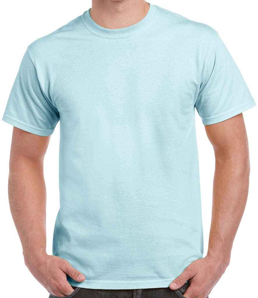 Gildan Hammer Heavyweight T-Shirt in Chambray by Gildan — Custom branded clothing by Print Press, featuring premium embroidery produced in our specialist print lab in the UK.