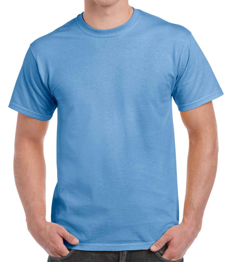 Gildan Hammer Heavyweight T-Shirt in Flo Blue by Gildan — Custom branded clothing by Print Press, featuring premium embroidery produced in our specialist print lab in the UK.
