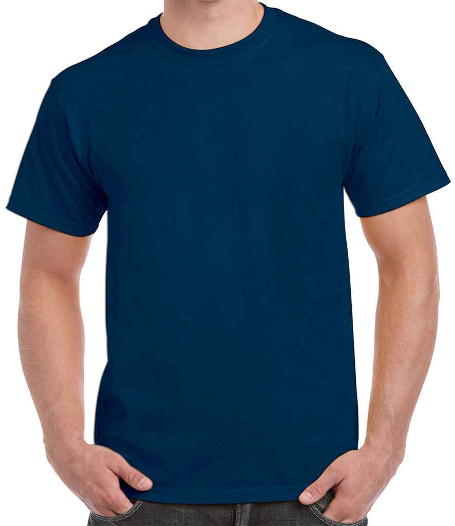 Gildan Hammer Heavyweight T-Shirt in Sport Dark Navy by Gildan — Custom branded clothing by Print Press, featuring premium embroidery produced in our specialist print lab in the UK.