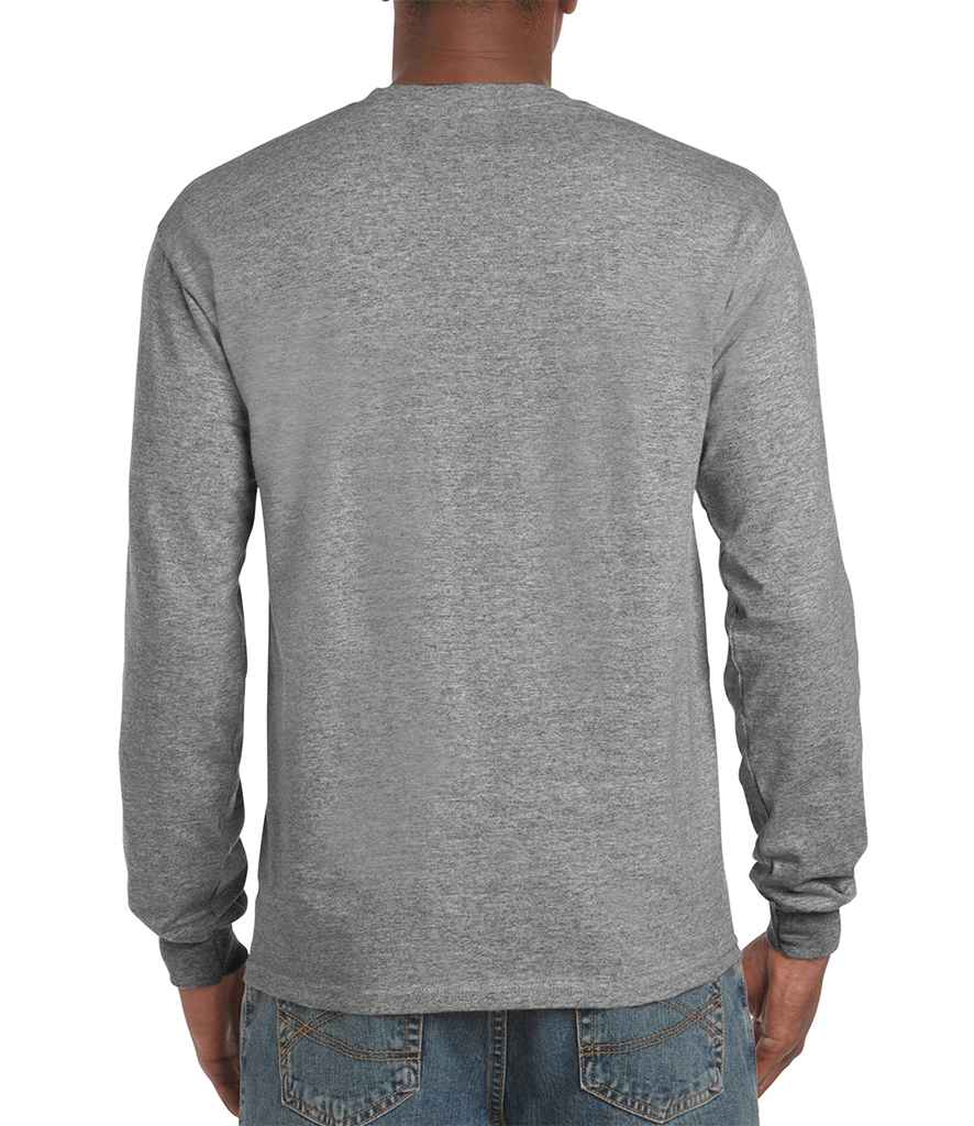 Gildan Hammer Heavyweight Long Sleeve T-Shirt in by Gildan — Custom branded clothing by Print Press, featuring premium embroidery produced in our specialist print lab in the UK.