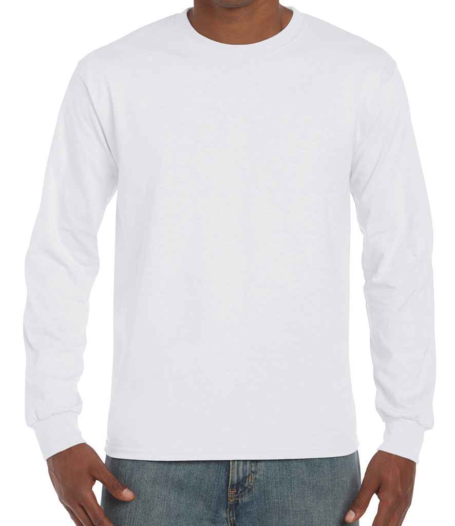 Gildan Hammer Heavyweight Long Sleeve T-Shirt in by Gildan — Custom branded clothing by Print Press, featuring premium embroidery produced in our specialist print lab in the UK.