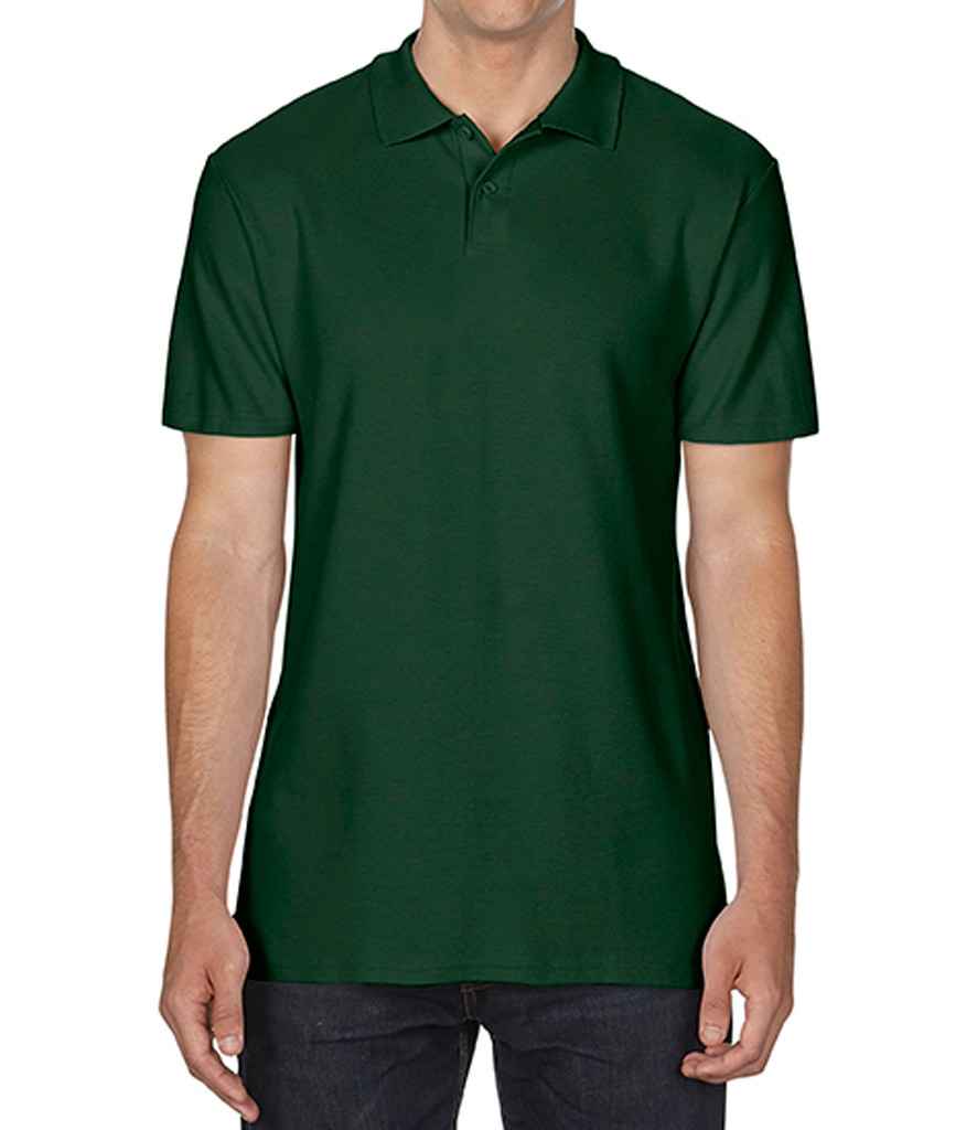 Gildan SoftStyle Double Pique Polo Shirt in by Gildan — Custom branded clothing by Print Press, featuring premium embroidery produced in our specialist print lab in the UK.