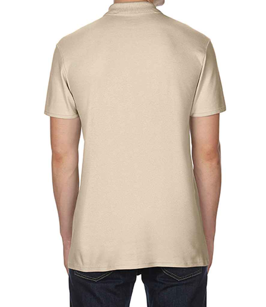 Gildan SoftStyle Double Pique Polo Shirt in by Gildan — Custom branded clothing by Print Press, featuring premium embroidery produced in our specialist print lab in the UK.