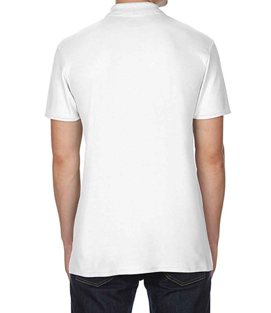 Gildan SoftStyle Double Pique Polo Shirt in by Gildan — Custom branded clothing by Print Press, featuring premium embroidery produced in our specialist print lab in the UK.