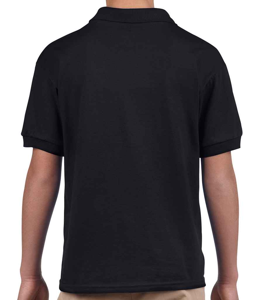 Gildan Kids DryBlend Jersey Polo Shirt in by Gildan — Custom branded clothing by Print Press, featuring premium embroidery produced in our specialist print lab in the UK.