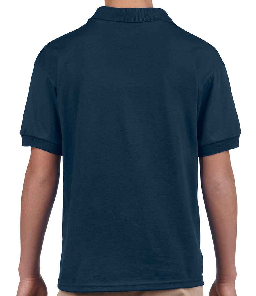 Gildan Kids DryBlend Jersey Polo Shirt in by Gildan — Custom branded clothing by Print Press, featuring premium embroidery produced in our specialist print lab in the UK.